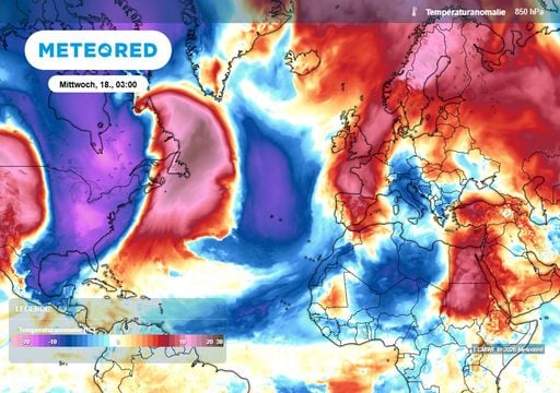 Seltenes Ph&auml;nomen auf den Wetterkarten f&uuml;r Deutschland: Milde Luft aus Kanada &ndash; was ist dort los?