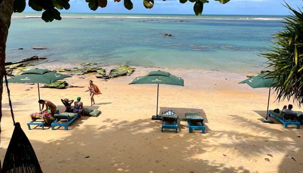 A Praia do Satu, em Caraíva. Crédito: Esse Mundo É Nosso.