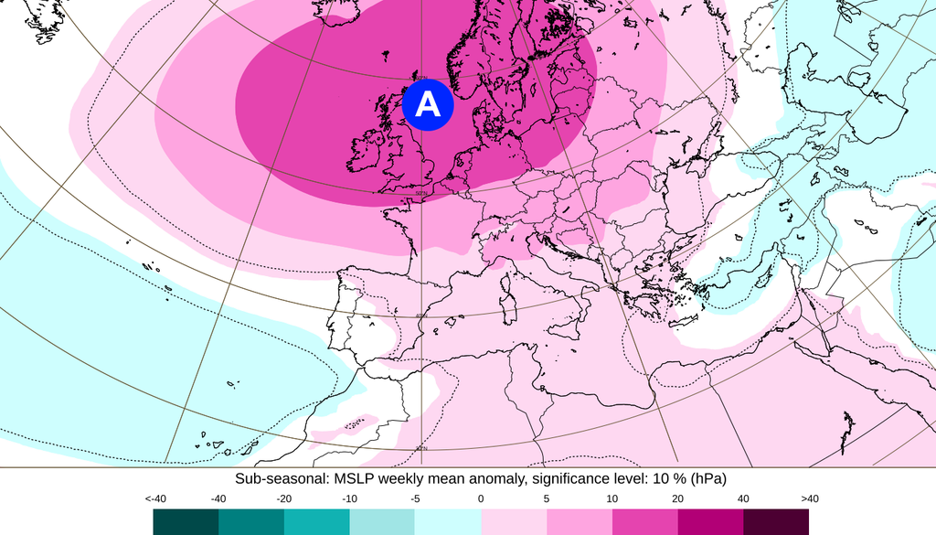 Un puissant anticyclone est prévu des Îles Britanniques à la Scandinavie du 2 au 8 novembre Un puissant anticyclone est prévu des Îles Britanniques à la Scandinavie du 2 au 8 novembre