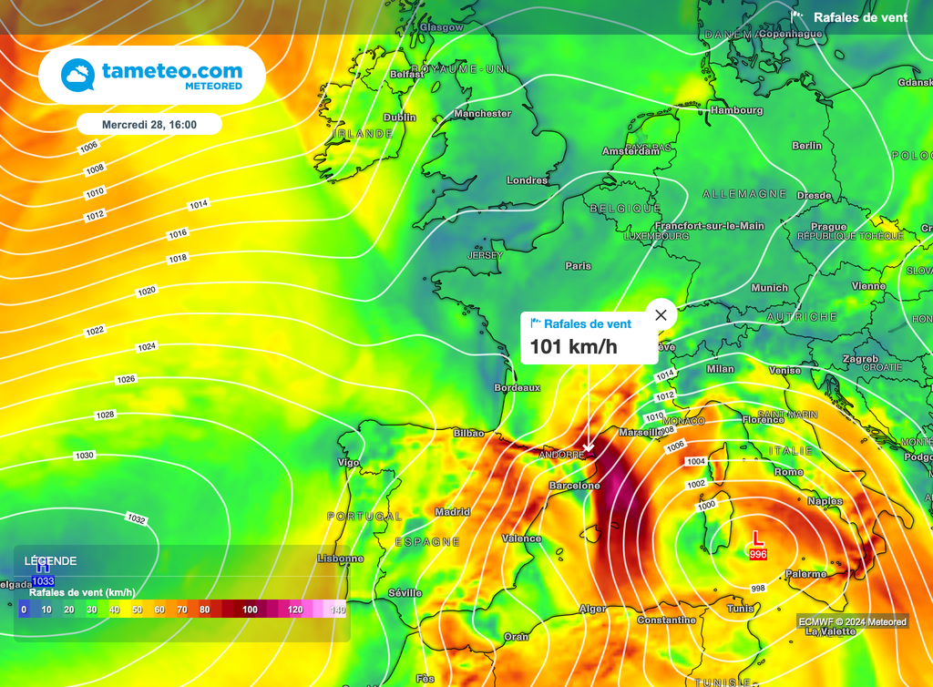 L'agitation gagnera le bassin méditerranéen en seconde partie de semaine.