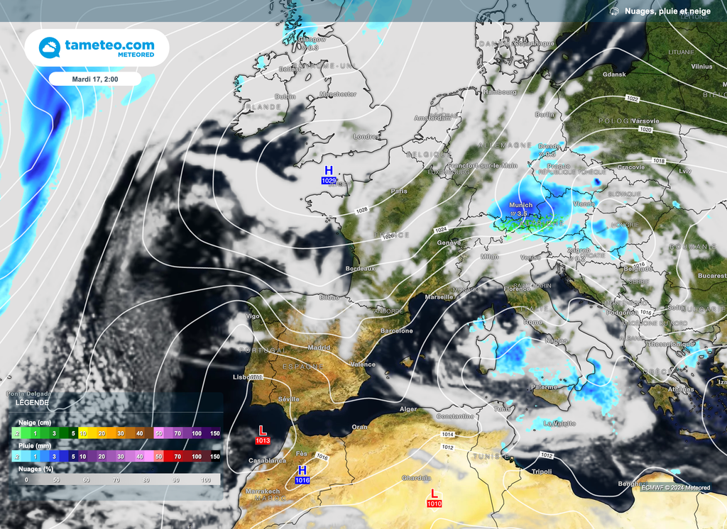 Un anticyclone nous protège des fortes intempéries. Va-t-il persister ? Un anticyclone nous protège des fortes intempéries. Va-t-il persister ?