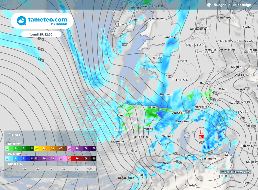 L'instabilité concernera aussi la moitié Sud de la France. L'instabilité concernera aussi la moitié Sud de la France.