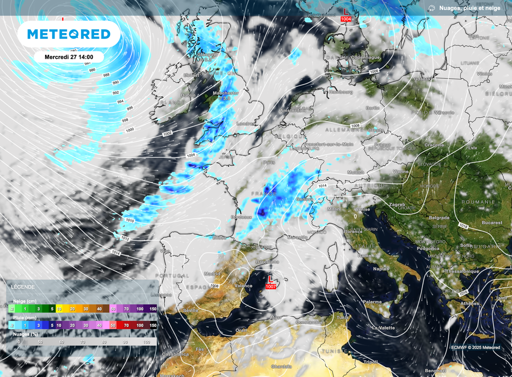 La dégradation se mettra progressivement en place entre mardi et mercredi.