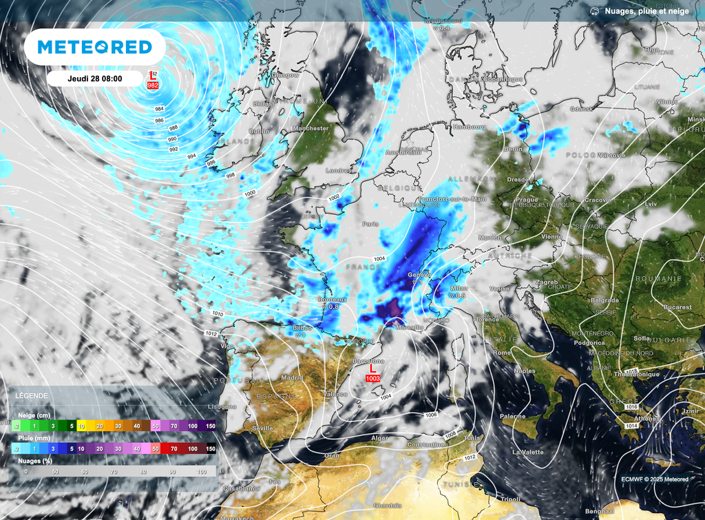 Une situation atmosphérique qui permettra le retour de la pluie mais de façon parfois conséquente.