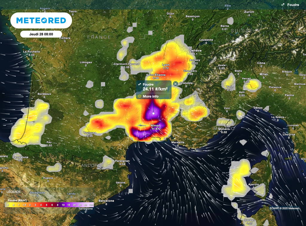 L'activité électrique pourra se montrer forte à intense.