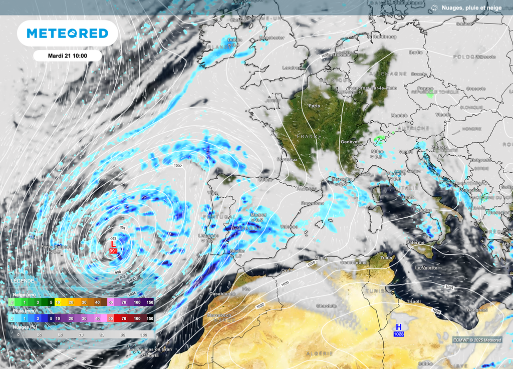L'évolution des conditions atmosphériques se fera d'ici le milieu de semaine prochaine.