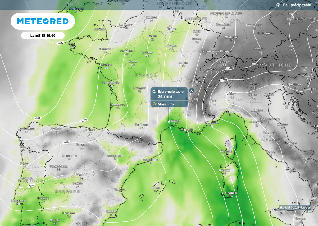 Les remontées humides seront présentes jusqu'en milieu de semaine prochaine. Les remontées humides seront présentes jusqu'en milieu de semaine prochaine.