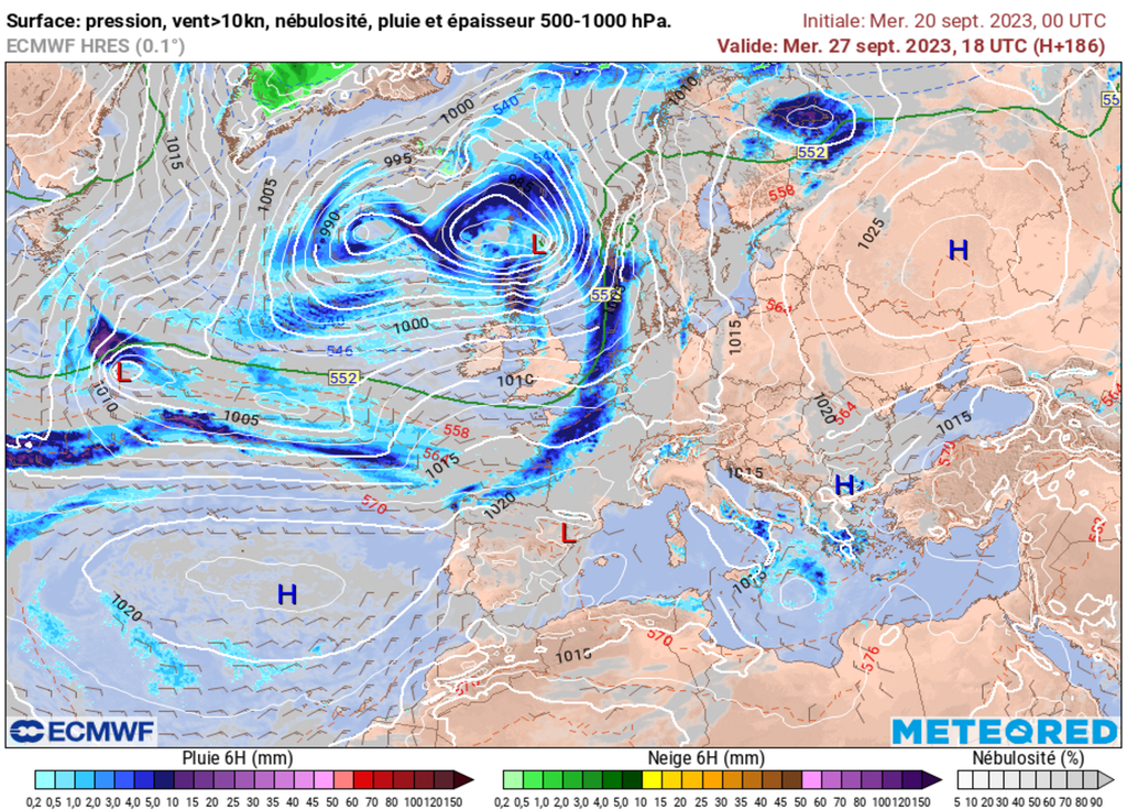 Des perturbations réussiront à s'inviter dans ce flux de Sud-Ouest à Sud.