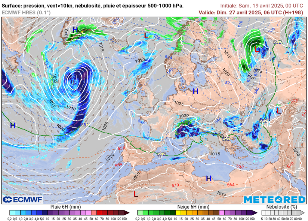 L'anticyclone devrait apporter un temps bien plus sec d'ici le prochain week-end en France. L'anticyclone devrait apporter un temps bien plus sec d'ici le prochain week-end en France.