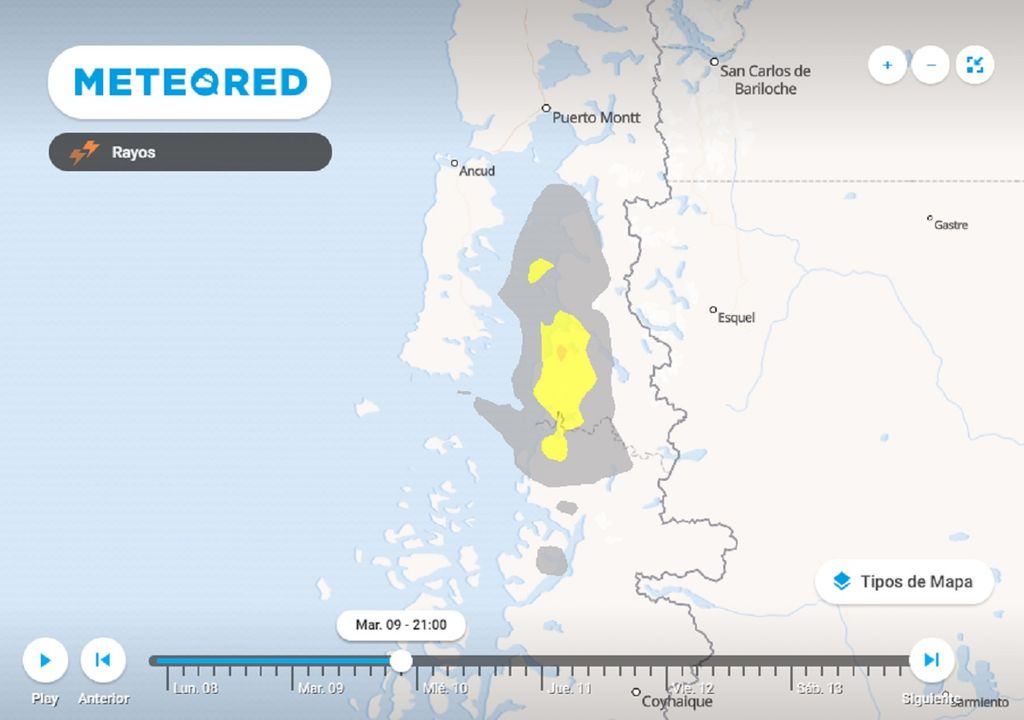 previsión rayos ECMWF