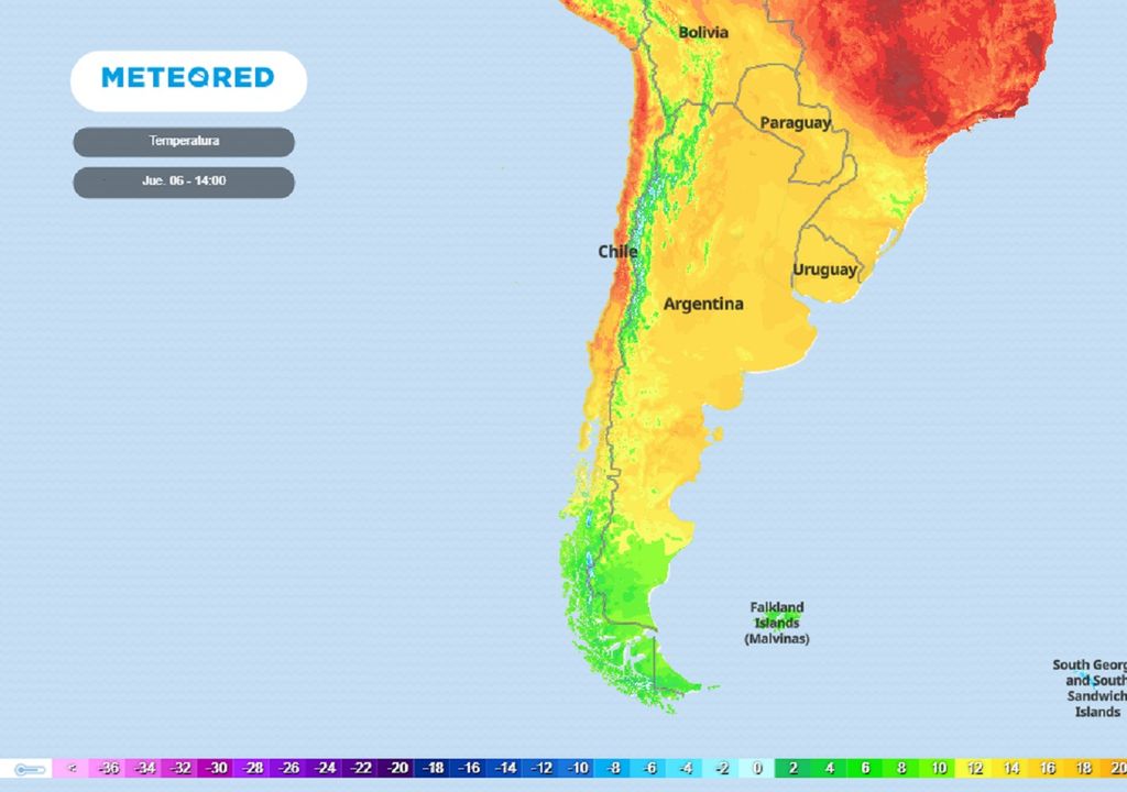 temperatura prevista ECMWF