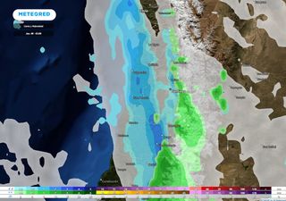 Precipitaciones retornarían a la zona central de Chile esta semana