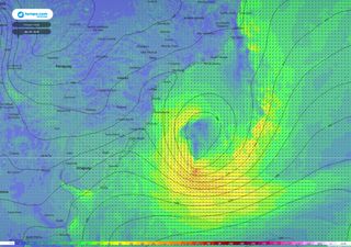 Ciclone com trajetória incomum e chuvas volumosas no centro-norte