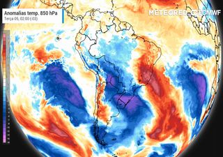 Semana começa com avanço de ar frio e possibilidade de geada no Sul