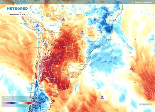 Semana come&ccedil;a com contraste de 30&deg;C no Centro-Sul: madrugadas abaixo dos 10&deg;C e tardes de 40&deg;C