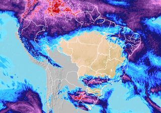 Semana começa com formação de frente fria, temporais e chuvas intensas