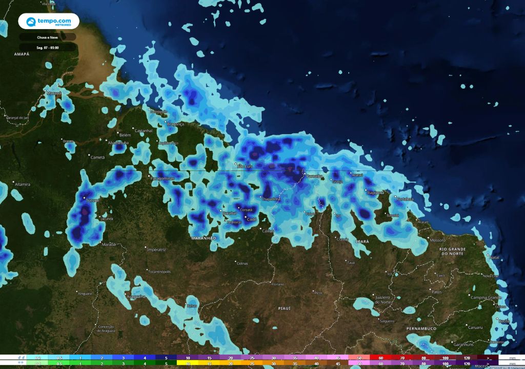 alerta de chuva volumosa