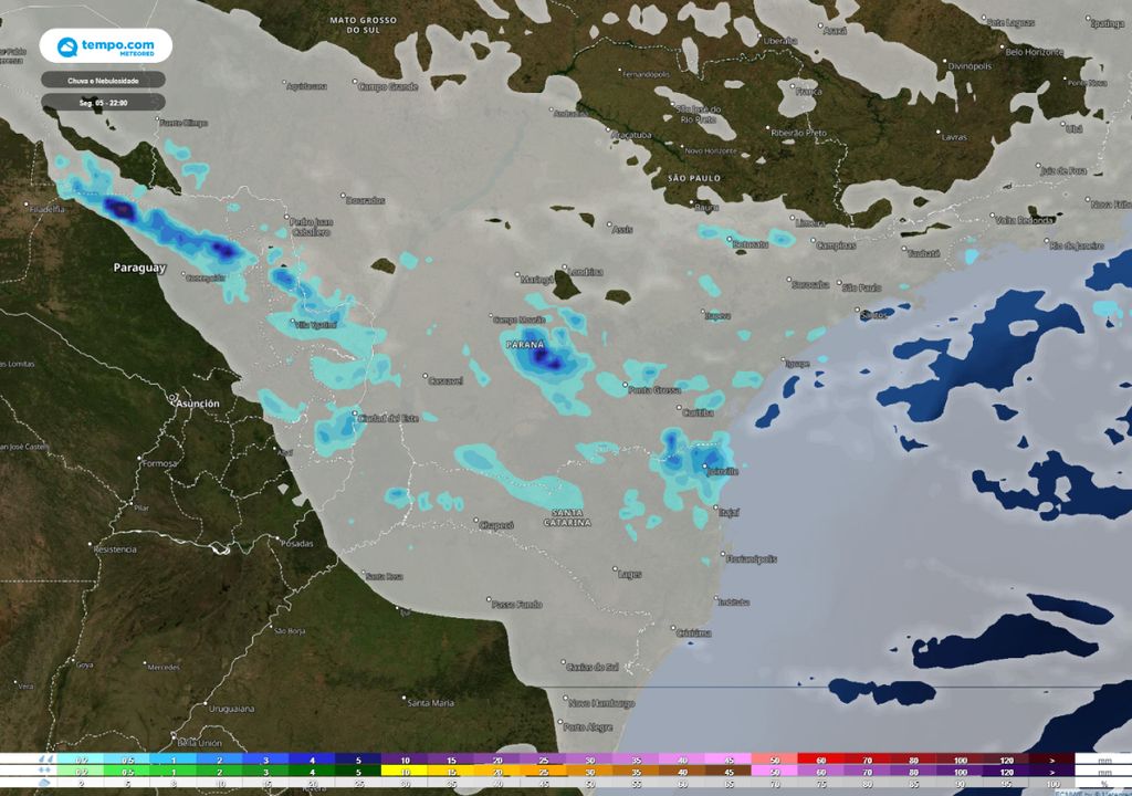 previsão de chuva sem temporais