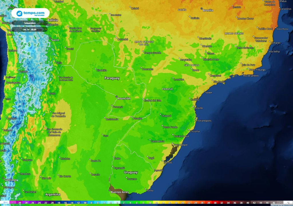 risco de geada fraca