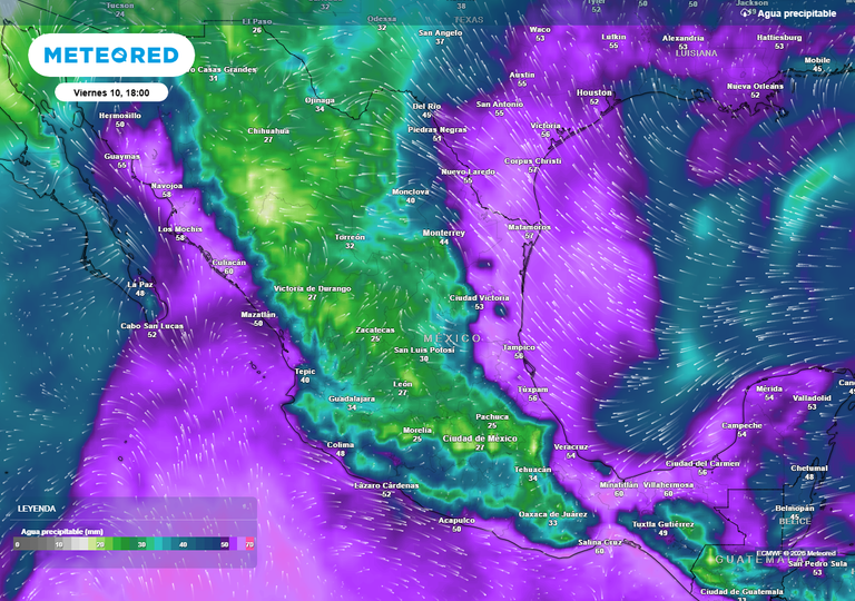 Semana con abundantes lluvias del 6 al 12 de julio: ondas tropicales, vaguadas y gran inestabilidad dominar&aacute; a M&eacute;xico