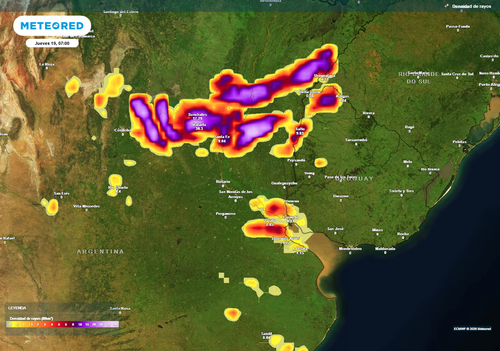 A mediados de semana aumenta la probabilidad de tormentas aisladas en Buenos Aires.