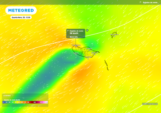 Semana de 23 a 29 de mar&ccedil;o com influ&ecirc;ncia atl&acirc;ntica nos Arqup&eacute;lagos: chuva nos A&ccedil;ores e vento forte na Madeira