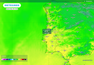 Anticiclone mantém-se firme em Portugal nos próximos dias, mas os mapas da Meteored revelam precipitação nestas zonas