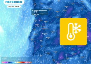 Semana de anomalias negativas à vista em Portugal Continental: esperam-se temperaturas até 8 ºC abaixo da média