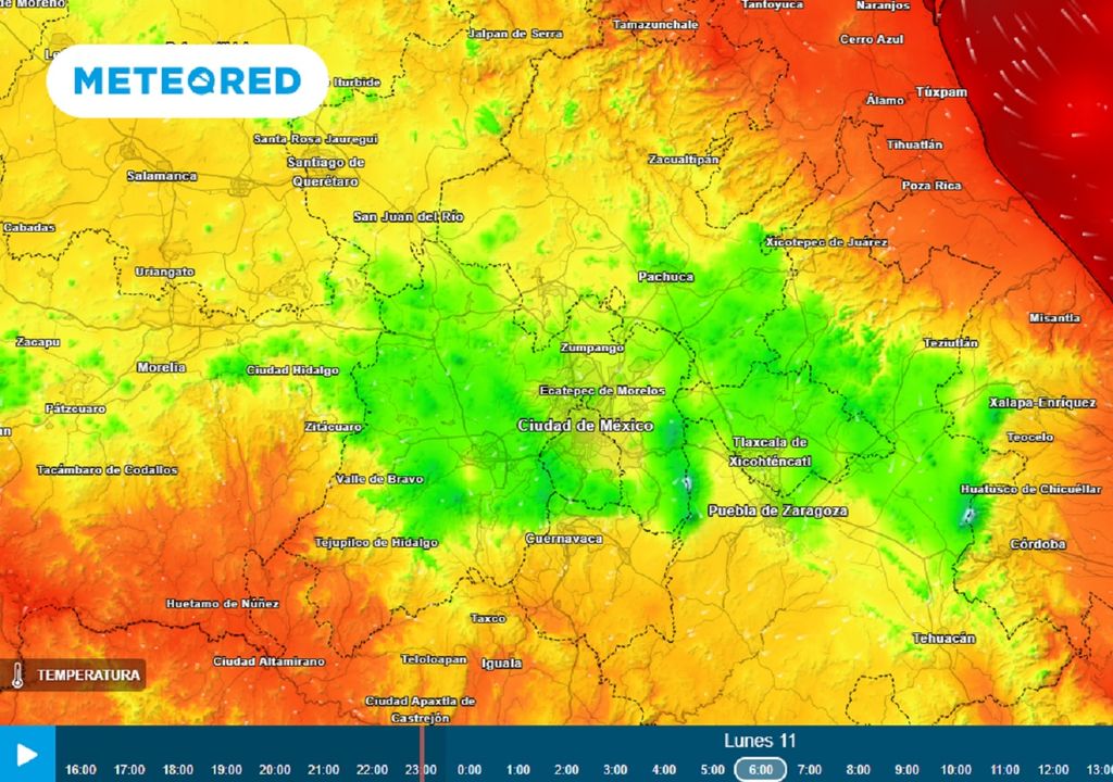 Modelo ECMWF - Temperaturas en grados Celsius Modelo ECMWF - Temperaturas en grados Celsius