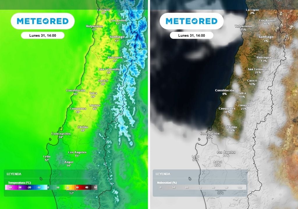 Bajo nubosidad parcial, el centro norte disfrutará de temperaturas primaverales.