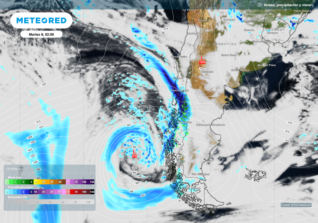 mapa de lluvia y viento.