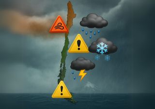 Semana de extremos en Chile: DMC emite avisos y alertas por lluvias, vientos y tormentas desde el martes