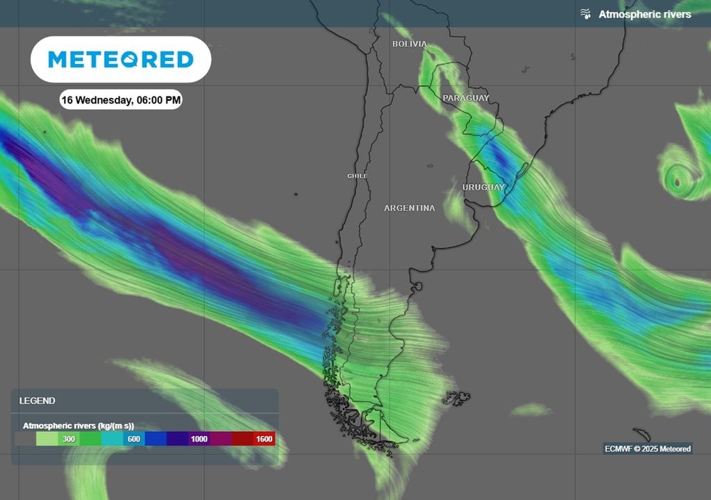 Mapa río atmosférico (ECMWF) Mapa río atmosférico (ECMWF)