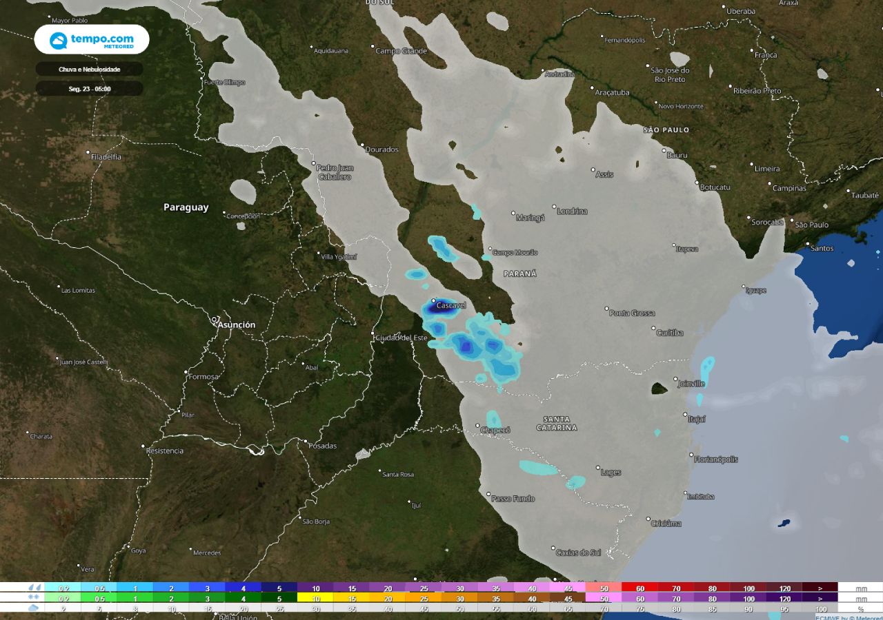 Frente fria avança e provoca sensação de -1ºC em MFrente fria avança e  provoca sensação de -1ºC em MS