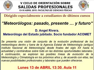 Semana de Orientación profesional en Meteorología y Geofísica