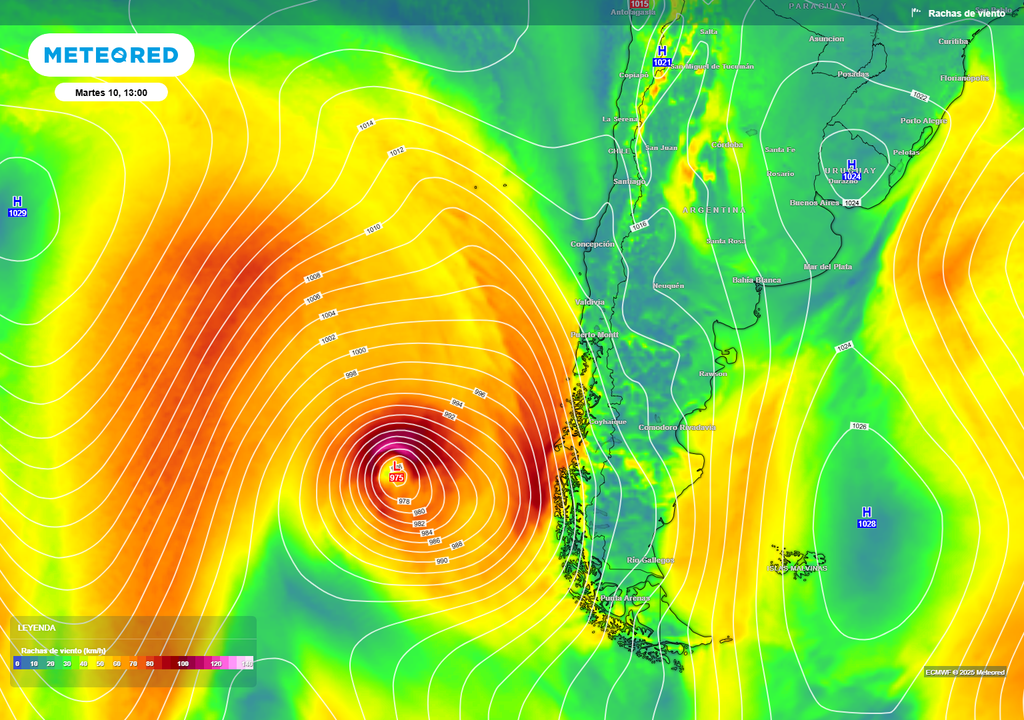 rachas de viento previstas