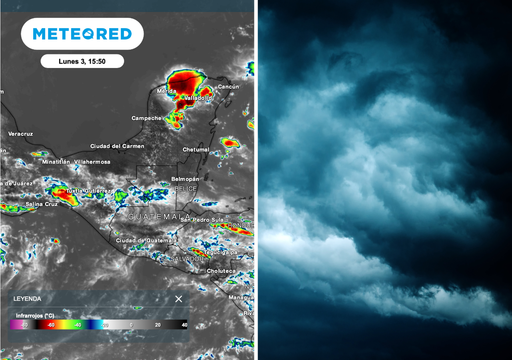 Semana de tormentas en la Pen&iacute;nsula de Yucat&aacute;n por el paso de ondas tropicales