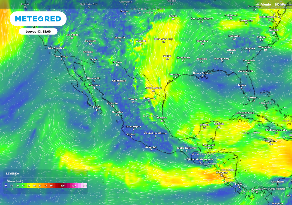 Pronóstico de viento a 3000 metros de altitud El flujo de humedad continuará llegando al país, encontrándose con sistemas inestables que resultará en mayor extensión y cantidad de lluvias esta semana en México.