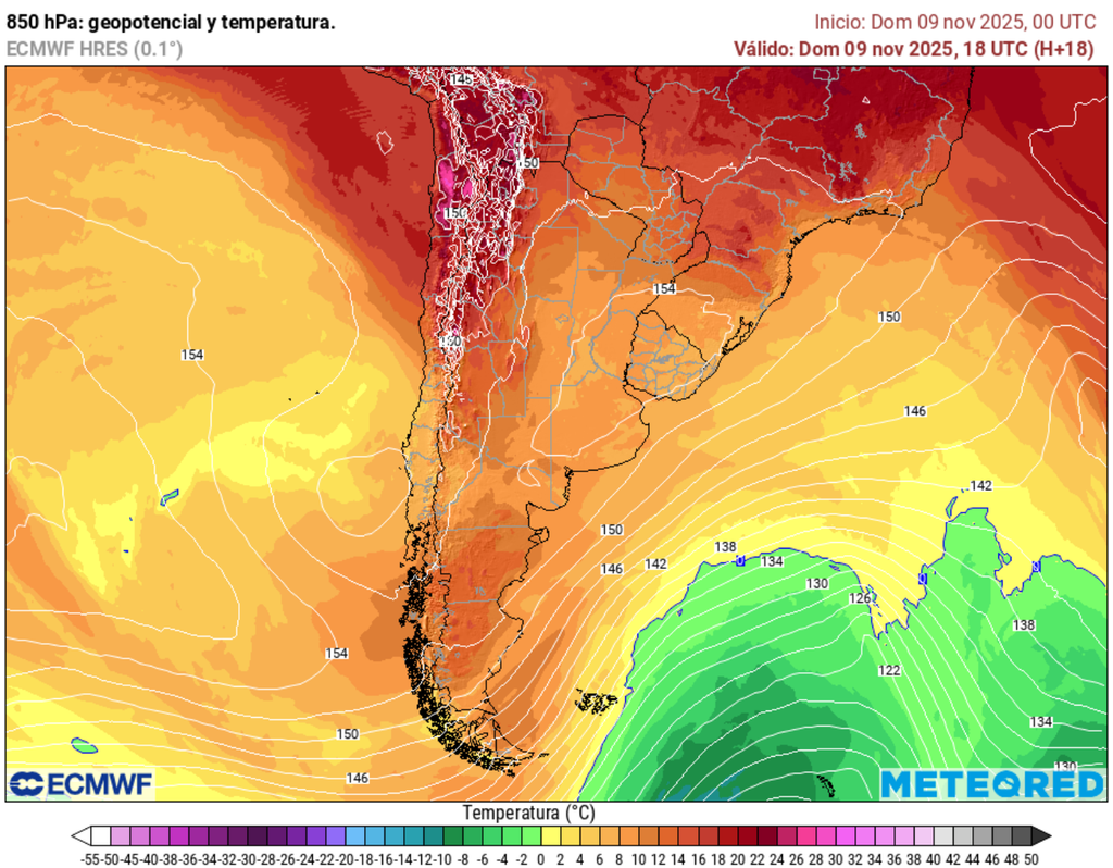 mapa de temperatura. mapa de temperatura.