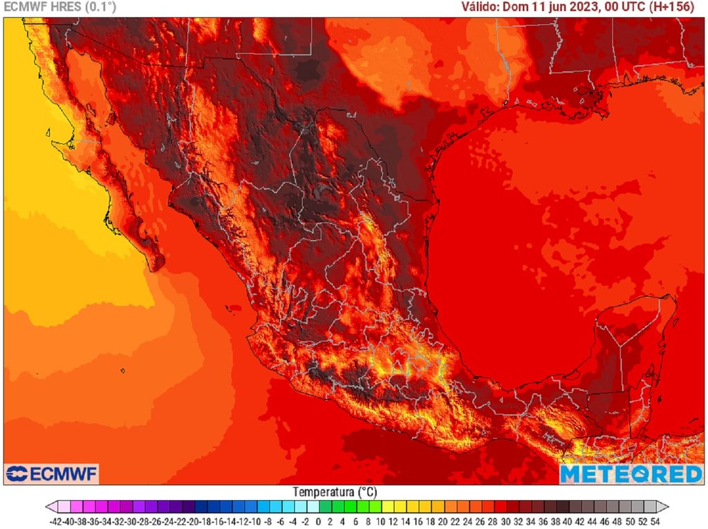 Modelo ECMWF - Temperaturas en °C Modelo ECMWF - Temperaturas en °C