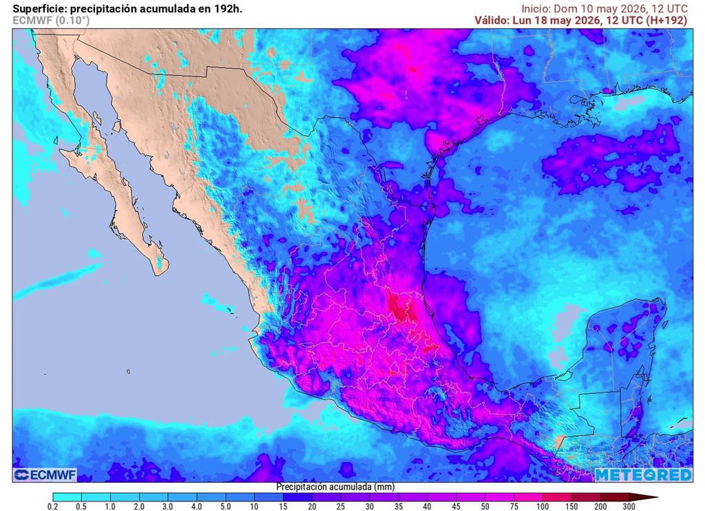 Intensas lluvias estarán esta semana en el noreste, occidente, centro y oriente principalmente, superando los 75 mm con granizadas e inundaciones, refrescando.