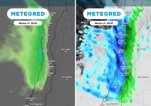 Semana pasada por agua en Santiago: tres sistemas frontales llevar&aacute;n lluvia en distintos pulsos
