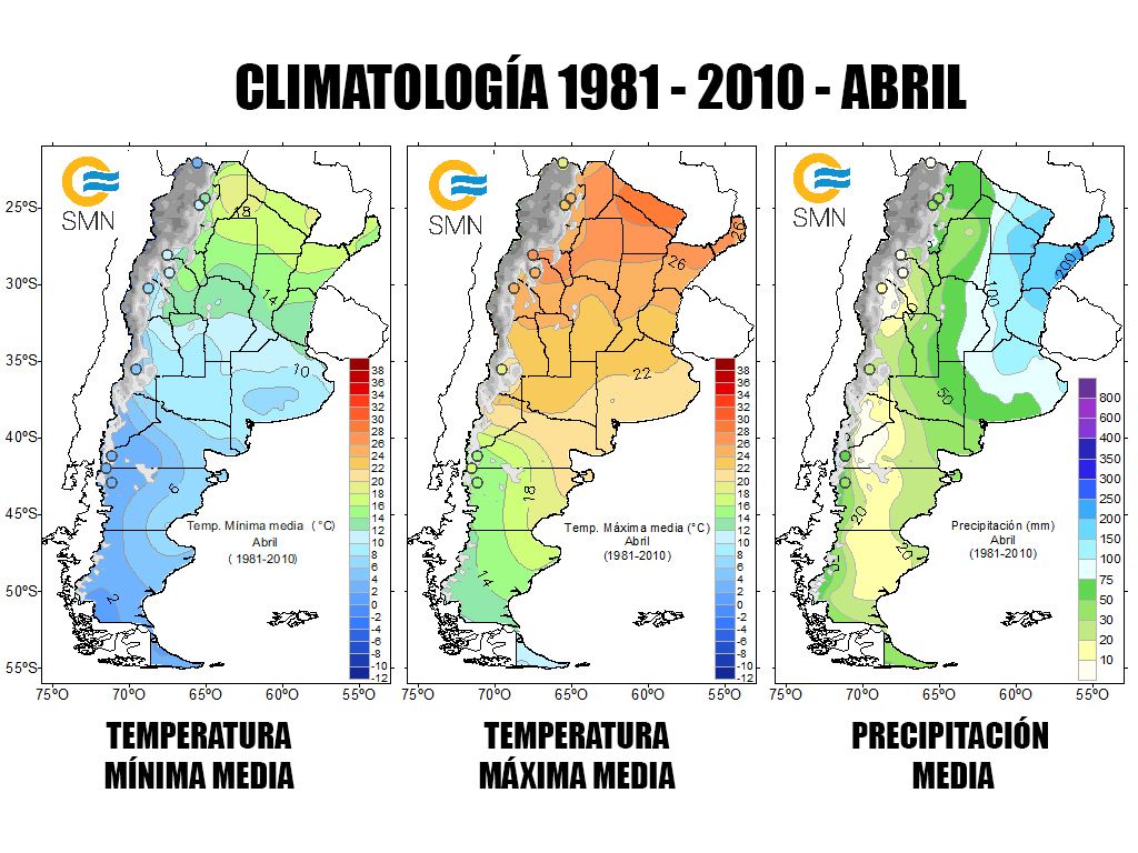 Climatología Abril Argentina Climatología Abril Argentina