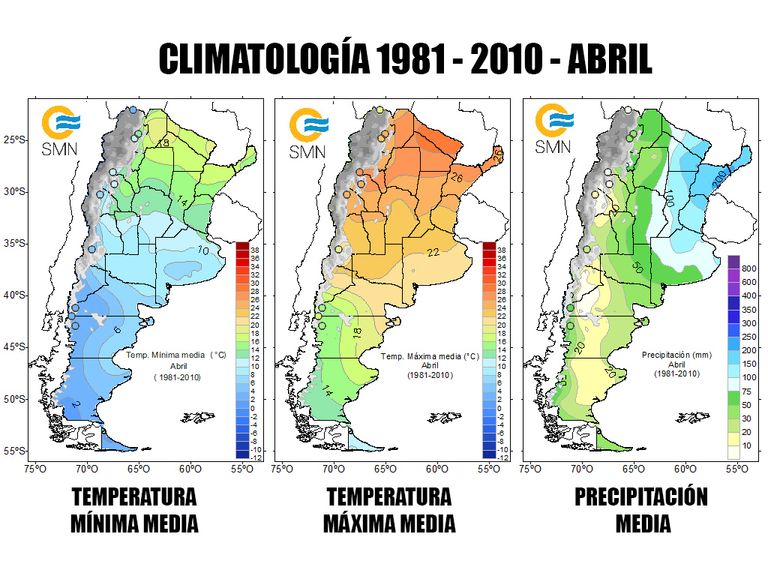 Climatología Abril Argentina Climatología Abril Argentina