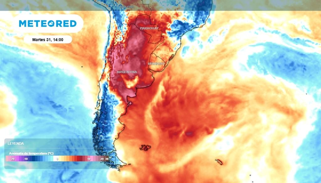 Anomalía de temperaturas