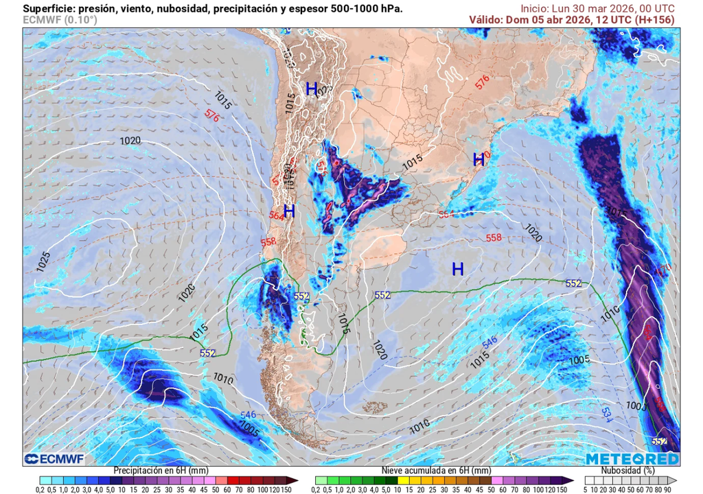 Pronóstico de Meteored para la Semana Santa en Chile centro-sur La baja segregada podría dejar precipitaciones en las regiones de Biobío, La Araucanía y Los Ríos.