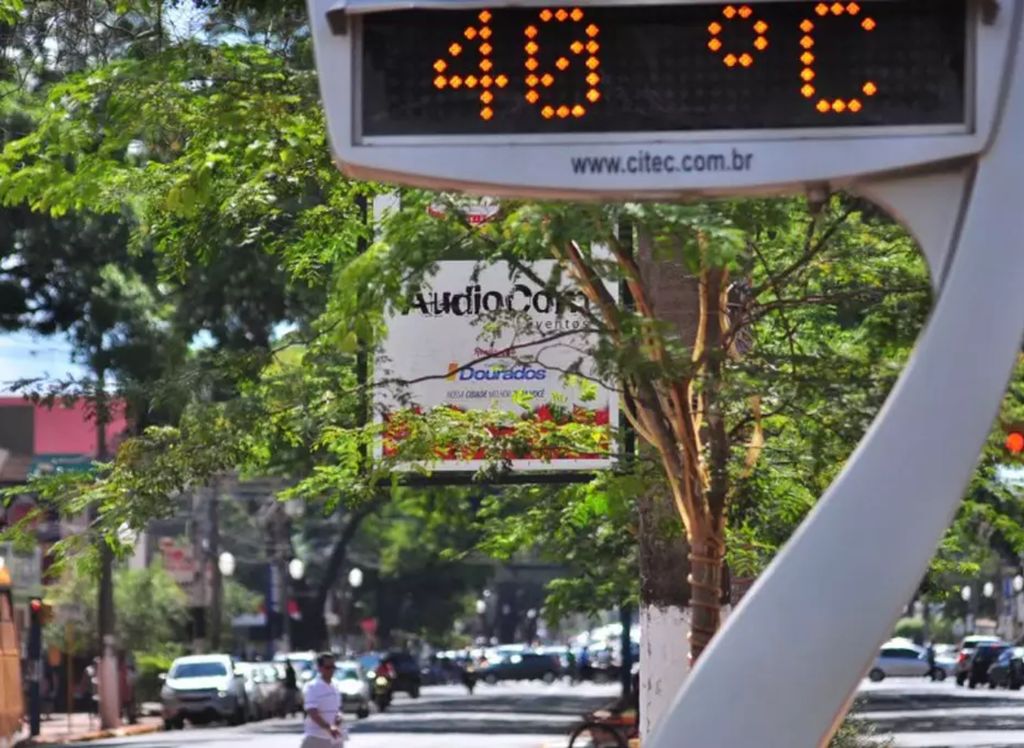 Previsão indica temperaturas muito próximas de 40°C no Brasil Central.