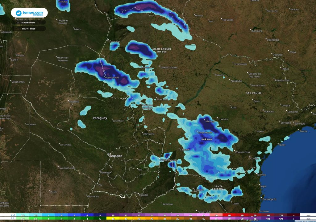 chuvas Sul Centro-Oeste