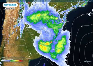  Semana termina com formação de ciclone e elevado risco de tempestades na Região Sul