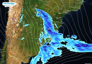 Semana termina com formação de um ciclone e de uma frente fria que influenciam as regiões Sul, Sudeste e Centro-Oeste